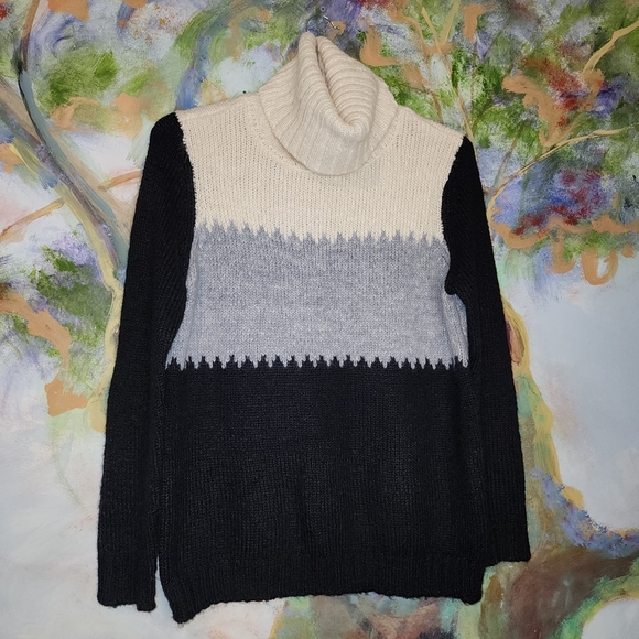 Bass Colorblocked Soft Turtleneck Sweater - Picture 1 of 4